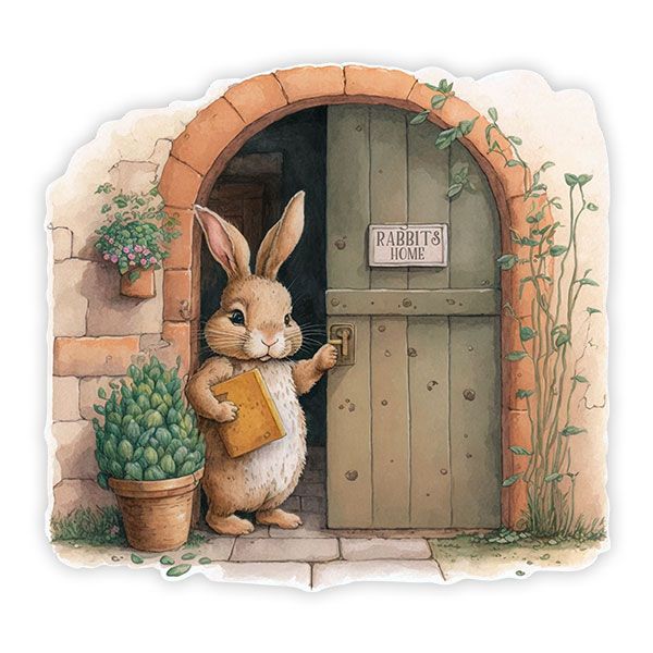 Vinilos Infantiles: La casita del conejo