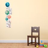 Vinilos Infantiles: Medidor conejos y globos 4