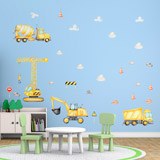 Vinilos Infantiles: Máquinas para la construcción 4