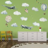 Vinilos Infantiles: Aviones y globos 3