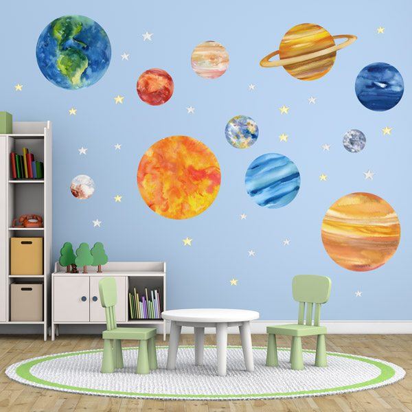 Vinilos Infantiles: Planetas y estrellas