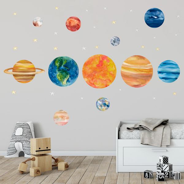Vinilos Infantiles: Planetas y estrellas