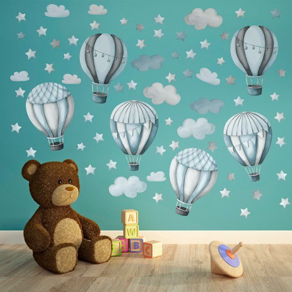 Vinilos Infantiles: Globos y nubes