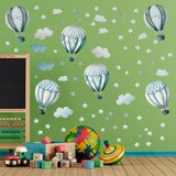 Vinilos Infantiles: Globos y nubes 4