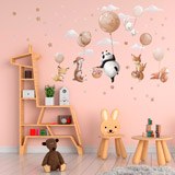 Vinilos Infantiles: Animales con globos 3