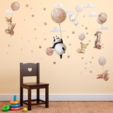 Vinilos Infantiles: Animales con globos 4