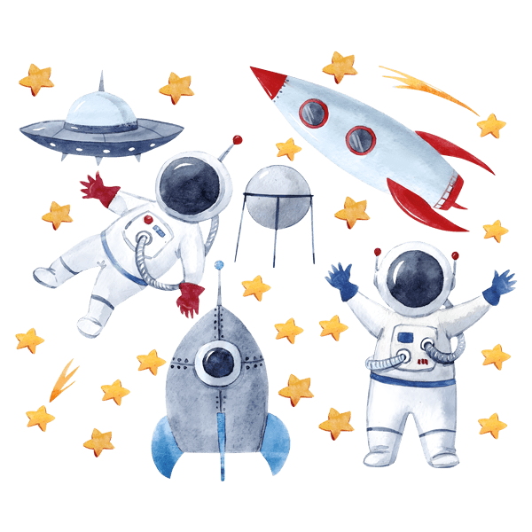 Vinilos Infantiles: Astronautas en el espacio