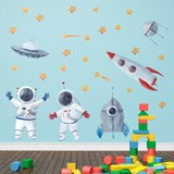 Vinilos Infantiles: Astronautas en el espacio 3