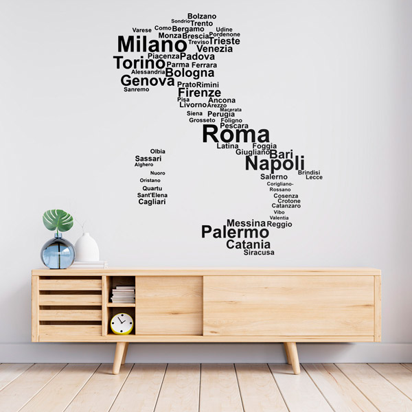 Vinilos Decorativos: Tipográfico Italia
