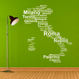 Vinilos Decorativos: Tipográfico Italia 3