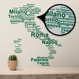 Vinilos Decorativos: Tipográfico Italia 4
