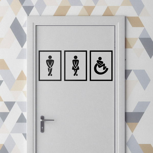 Vinilos Decorativos: Iconos para el WC