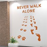 Vinilos Decorativos: Never Walk Alone Perros 2