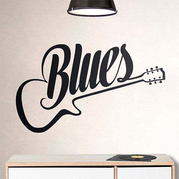 Vinilos Decorativos: Blues Guitarra