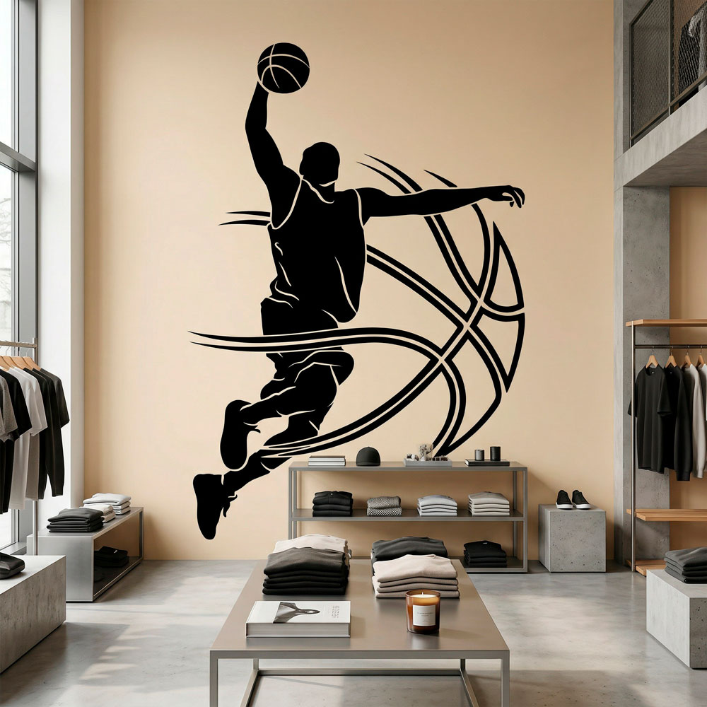 Vinilos Decorativos: Jugador basquet