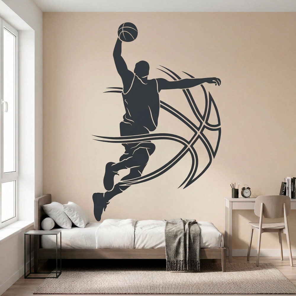 Vinilos Decorativos: Jugador basquet