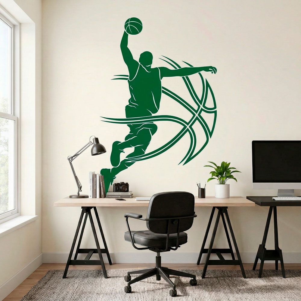 Vinilos Decorativos: Jugador basquet