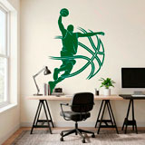 Vinilos Decorativos: Jugador basquet 8