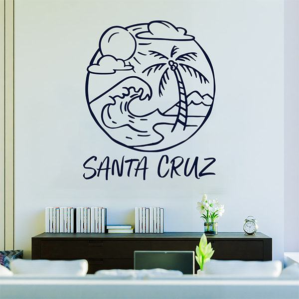 Vinilos Decorativos: Playa de santa cruz California