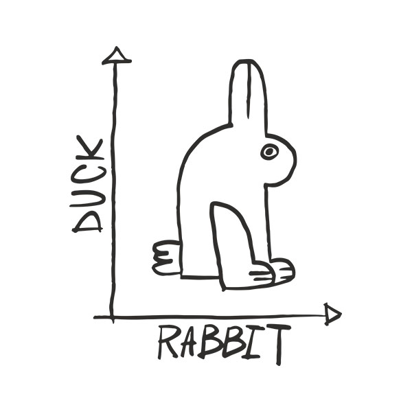 Vinilos Decorativos: Meme Pato o conejo