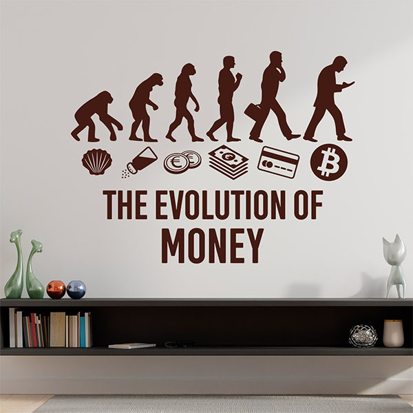 Vinilos Decorativos: Bitcoin Evolution of money 0