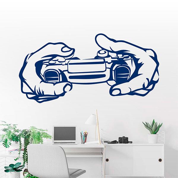 Vinilos Decorativos: Manos mando playstation