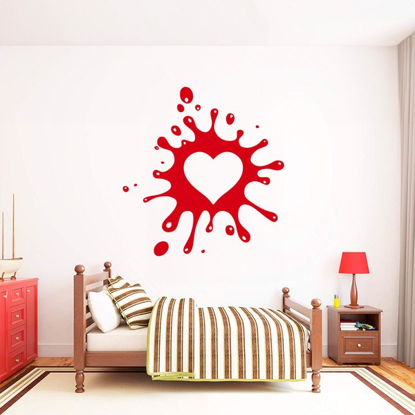 Vinilos Decorativos: Splash Corazón