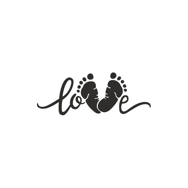 Vinilos Infantiles: Love pies de bebé