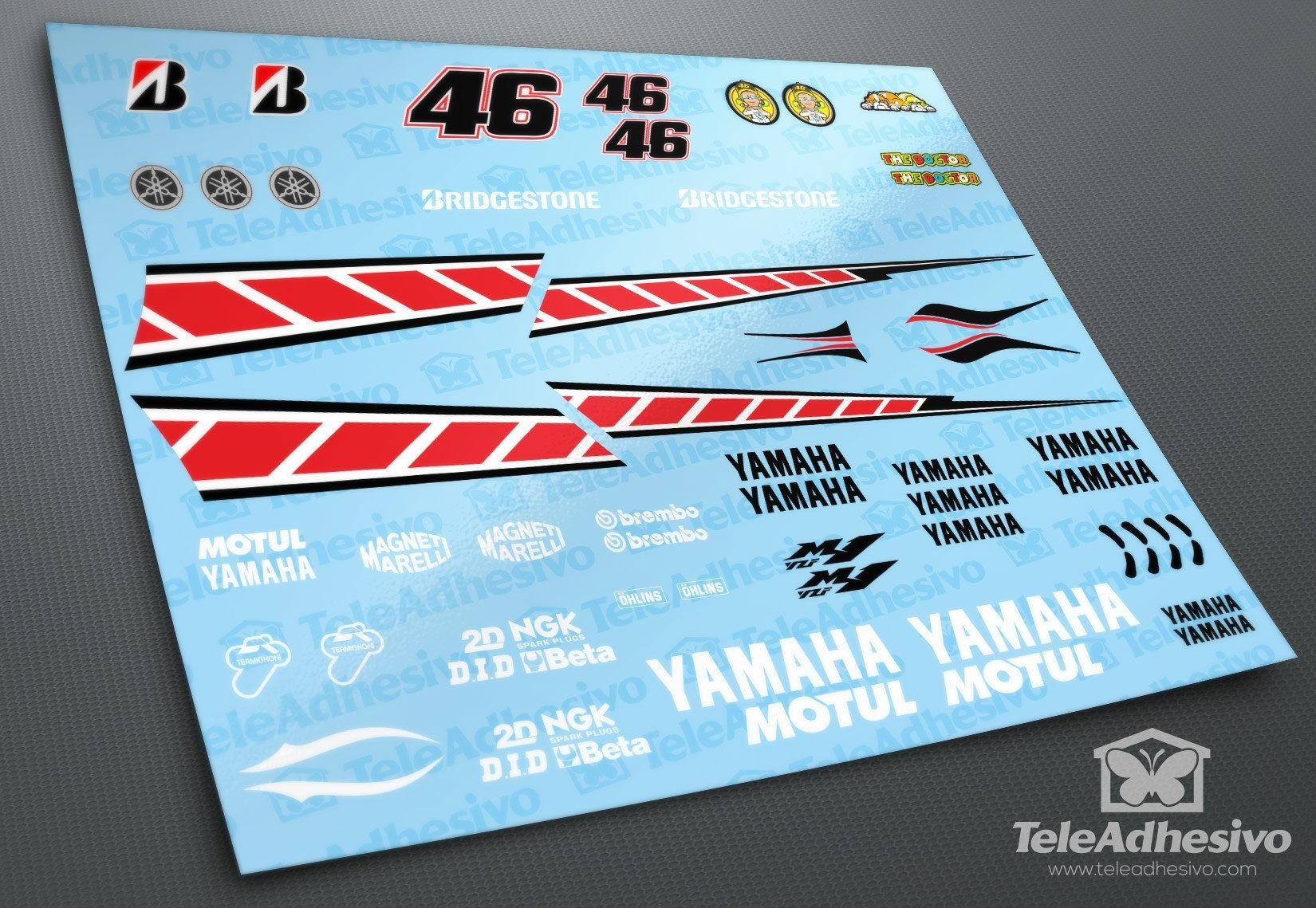 Pegatinas: Kit Yamaha 50 Anniversario Valencia 2005