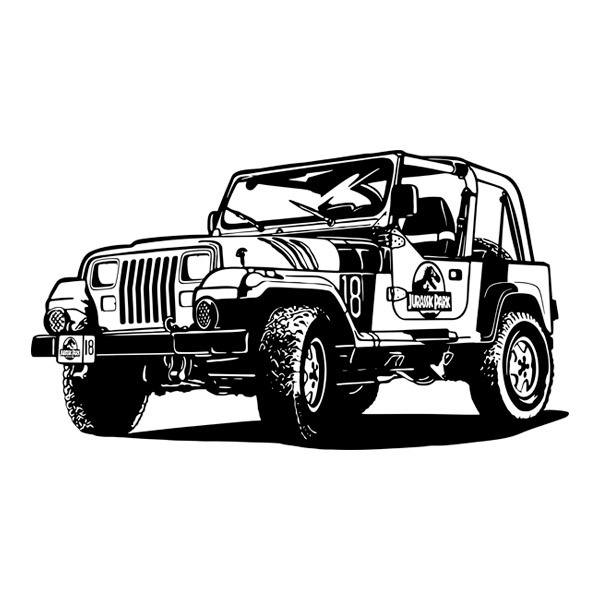 Vinilos Decorativos: Jeep Wrangler Jurassic Park