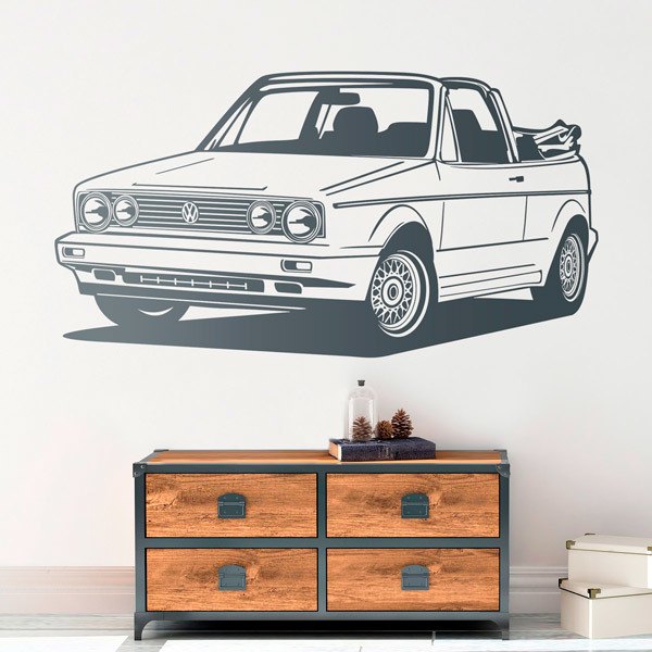 Vinilos Decorativos: Volkswagen Golf Cabrio