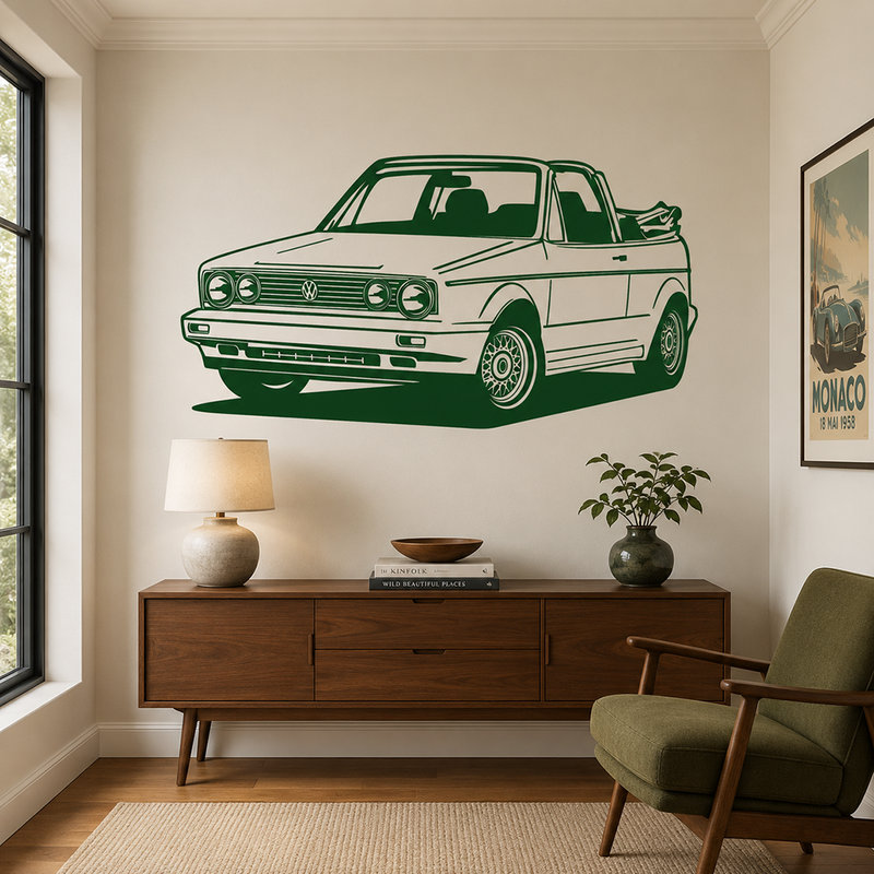 Vinilos Decorativos: Volkswagen Golf Cabrio