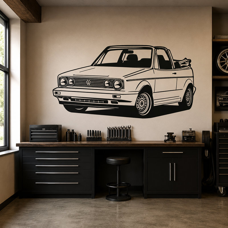 Vinilos Decorativos: Volkswagen Golf Cabrio