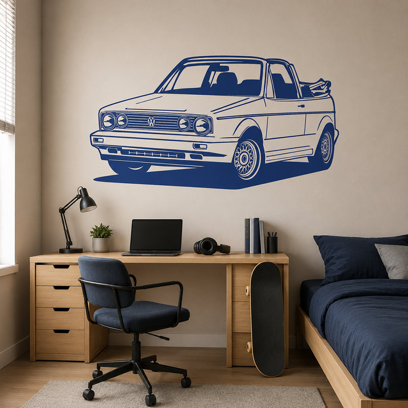 Vinilos Decorativos: Volkswagen Golf Cabrio