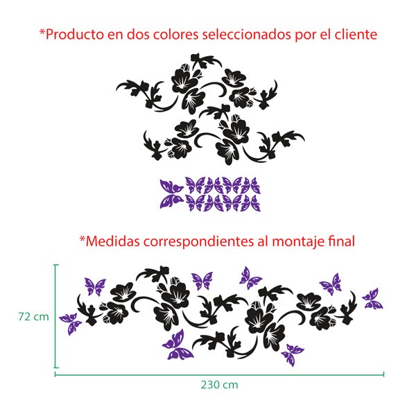 Vinilos Decorativos: Floral Hestia