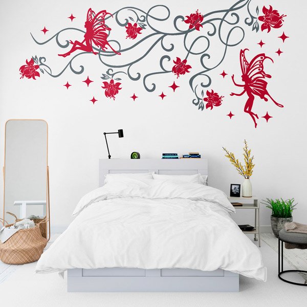 Vinilos Decorativos: Floral Lua