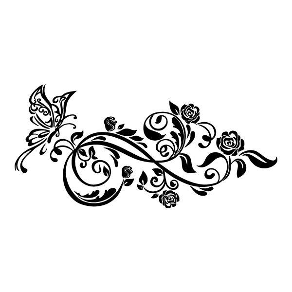 Vinilos Decorativos: Floral Juno