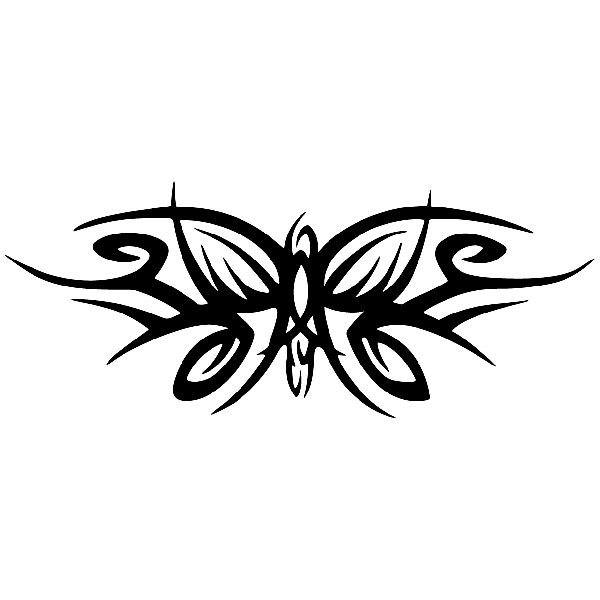 Pegatinas: Tribal mariposa