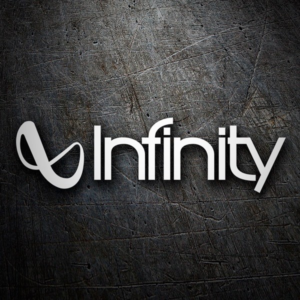 Pegatinas: Infinity logo y letras