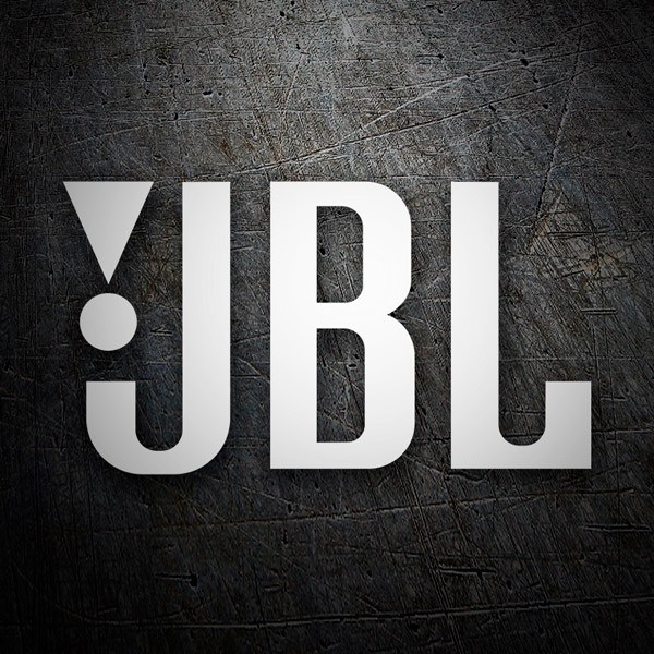 Pegatinas: Logotipo JBL con S&iacute;mbolo de Exclamaci&oacute;n