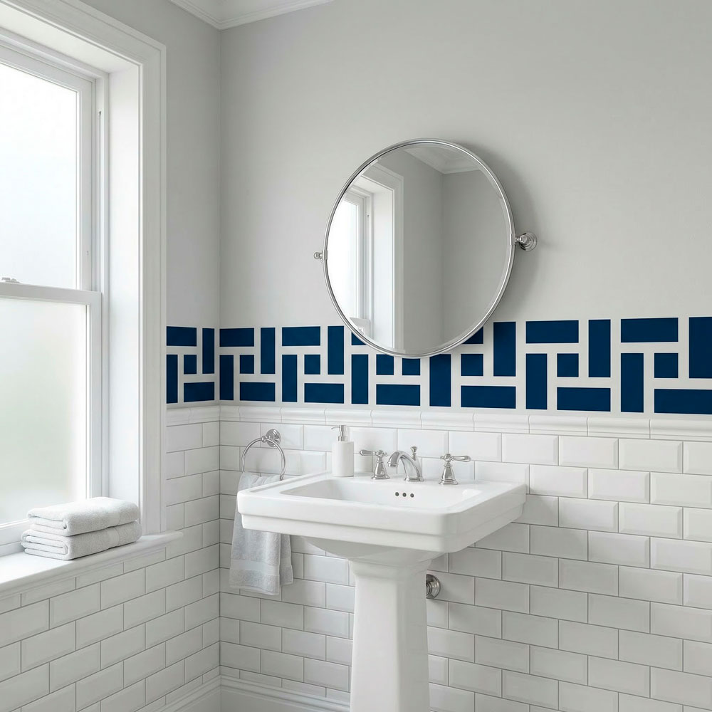 Vinilos Decorativos: Cenefa Griega Rect&aacute;ngulos