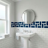 Vinilos Decorativos: Cenefa Griega Rect&aacute;ngulos 12