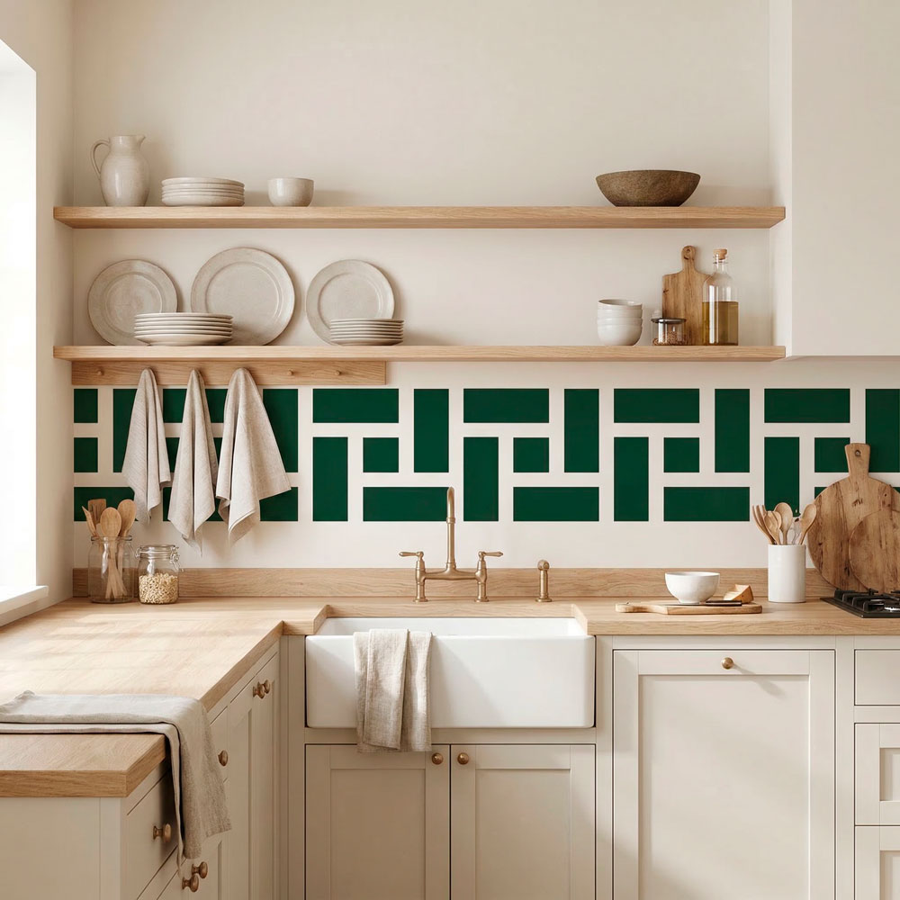 Vinilos Decorativos: Cenefa Griega Rect&aacute;ngulos