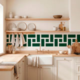 Vinilos Decorativos: Cenefa Griega Rect&aacute;ngulos 13