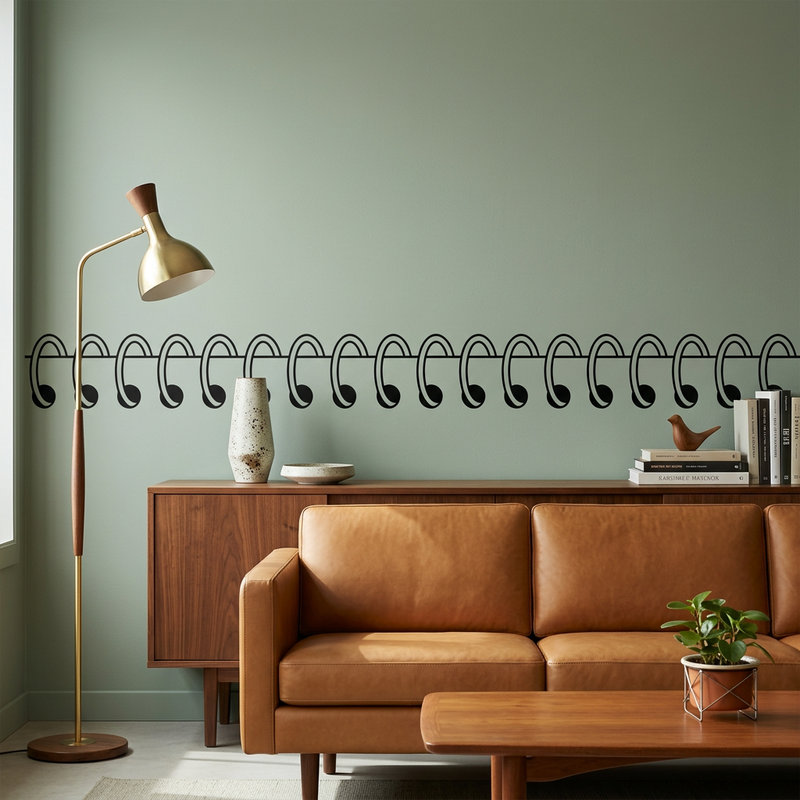 Vinilos Decorativos: Cenefa Cuaderno Espiral