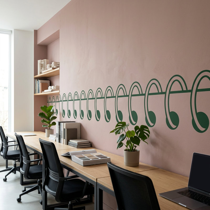 Vinilos Decorativos: Cenefa Cuaderno Espiral