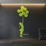 Vinilos Decorativos: Banksy, Chica con Globos 13