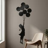Vinilos Decorativos: Banksy, Chica con Globos 15
