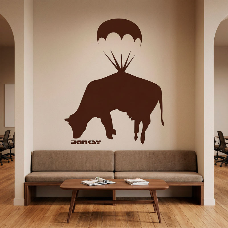 Banksy, Vaca Volando 3/8
