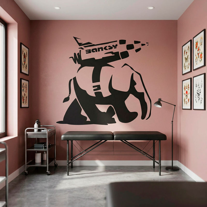 Banksy, Elefante Cohete 3/9